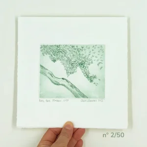Gravure, "Le parc Monceau", tirage 2